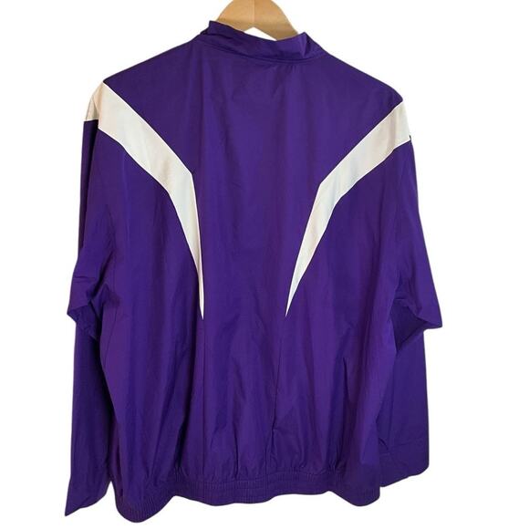 Vintage Nike Fit Storm Windbreaker SZ Large Purple White 90's 1/4 Zip Pull Over - Picture 2 of 11